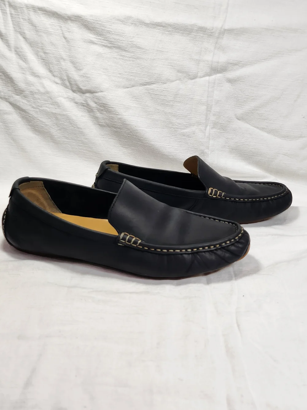 Cole Haan Black Leather Driving Loafers Slip On Shoes Men's Size 12M